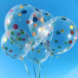 Кулька прозора в горох