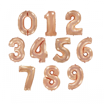 Цифри рожеве-золото